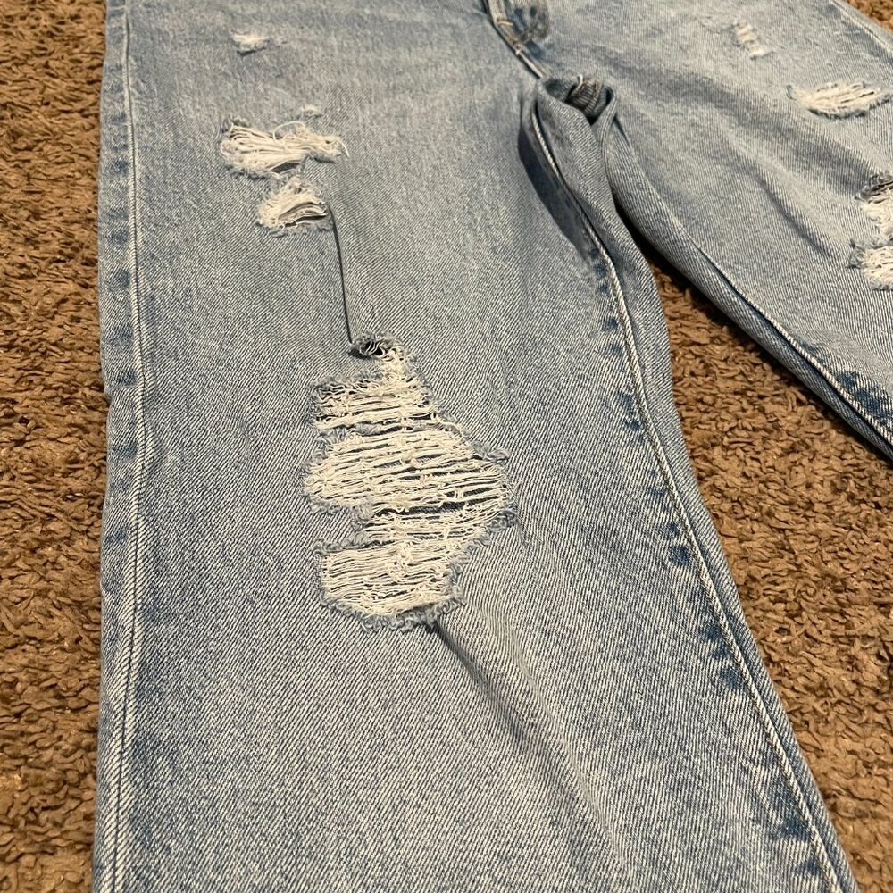 Levi's 501 Original Straight Leg Jeans Blue Denim Size 27 - Picture 10 of 12